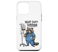 Funny Doctor Nurse Night Shift Survivor Raccoon Caffeine IV Case for iPhone 12 Pro Max