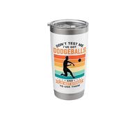 Funny Dodgeball Game Design for a Dodgeball Player Stainless Steel Insulated Tumbler