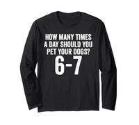 Funny Dog 67 Six Seven Meme Long Sleeve T-Shirt