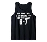 Funny Dog 67 Six Seven Meme Tank Top