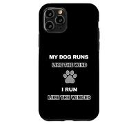 Funny Dog Agility - dog runs like the wind i run like winded Case for iPhone 11 Pro