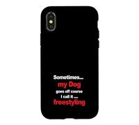 Funny Dog Agility - when my dog goes off course, freestyling Case for iPhone X/XS