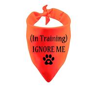 Funny Dog Bandana In Training Ignore Me Triangle Printed Bibs Pet Scarf Task Trained Assistance Dog Scarf(IGNORE ME)