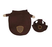 Funny Dog Christmas Costume with Hat | Soft Holiday Outfit for Small & Medium Dogs | Christmas/Fall Festival/Party Attire | Breathable & Easy On - Off Design (L)