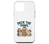 Funny Dog Christmas Design for Pet Lovers Deck the Paws Pun Case for iPhone 12 mini