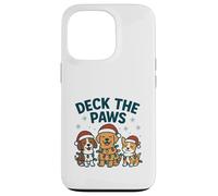 Funny Dog Christmas Design for Pet Lovers Deck the Paws Pun Case for iPhone 13 Pro