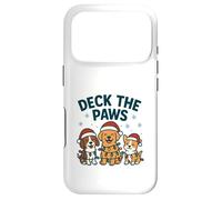 Funny Dog Christmas Design for Pet Lovers Deck the Paws Pun Case for iPhone 17 Pro