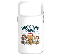 Funny Dog Christmas Design for Pet Lovers Deck the Paws Pun Case for iPhone 17 Pro Max