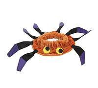 Funny Dog Collar | Soft Spider Shaped Pet Costume for Festive Season/Christmas/Parties | Cute 3D Eyeball Design with Dancing Legs (M)