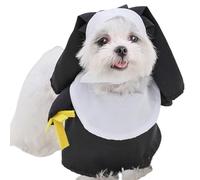 Funny Dog Costumes - Halloween Pet Nun Clothes - Pet Dress Up Supplies Cosplay Clothes, Comfortable Party Accessories Cat Photo Props,