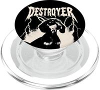 Funny Dog Dachshund Wiener Puppy y2k Grunge Vintage Graphic PopSockets PopGrip for MagSafe