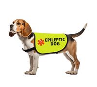 Funny Dog Epilepsy Jacket Epileptic Dog Slogan Vest Social Distancing Gift Epilepsy Medical Gift Seizure Dogs (Epileptic Dog-Large)