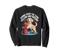 Funny Dog Fire Hydrant Potty Humor Cute Toilet Joke Sweatshirt