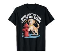 Funny Dog Fire Hydrant Potty Humor Cute Toilet Joke T-Shirt