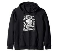 Funny Dog Groomer Animal Grooming Pet Salon Zip Hoodie