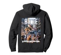 Funny Dog Growth Mindset Outfit Success B.I.T.E. Chihuahua Pullover Hoodie
