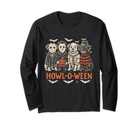 Funny Dog Halloween Costume Howl-O-Ween Spooky Season Long Sleeve T-Shirt
