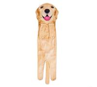 Funny Dog Hand Towels Plush Terry Jacquard Design Hanging Washcloth for Kitchen Bathroom - Adorable for labrador Style Decor 63x19cm Yellow(Golden Towels)