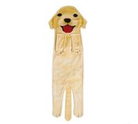 Funny Dog Hand Towels Plush Terry Jacquard Design Hanging Washcloth for Kitchen Bathroom - Adorable for labrador Style Decor 63x19cm Yellow(Labrado Towels)