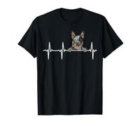 Funny Dog Heartbeat For Australian Cattle Dog Lovers T-Shirt