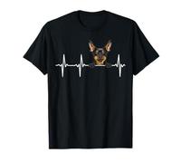 Funny Dog Heartbeat For Miniature Pinscher Lovers T-Shirt