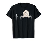 Funny Dog Heartbeat For White Poodle Lovers T-Shirt