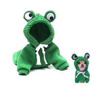 Funny Dog Hoodie, Frog Shaped Dog Hoodie, Autumn Winter Pet Clothes, Cute Pet Warm Jacket, Fashion Cold Weather Pet Warm Clothes for Dogs, Cats and other Home Indoor Pets (L)