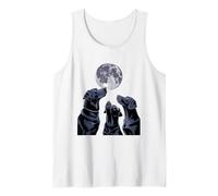 Funny Dog Howling at The Moon Labrador Owners Tank Top