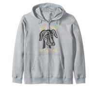Funny Dog humor Mutts & Coffee That's All I Need Zip Hoodie