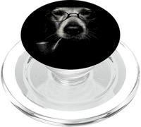 Funny Dog Intelligent Pet Vintage Style Retro Design PopSockets PopGrip for MagSafe