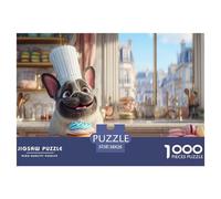 Funny Dog Jigsaw & Puzzles 1000pcs Set for Adults - A Masterful Dog Puzzle Experience - Backed by The Quality Promise of Happily Jigsaw Puzzles 38x26cm/1000pcs