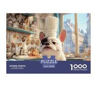 Funny Dog Jigsaw & Puzzles 1000pcs Set for Adults - A Masterful Dog Puzzle Experience - Backed by The Quality Promise of Happily Jigsaw Puzzles 52x38cm/1000pcs