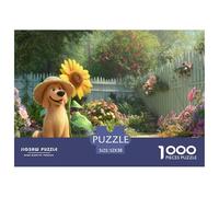 Funny Dog Jigsaw & Puzzles 1000pcs Set for Adults - A Masterful Dog Puzzle Experience - Backed by The Quality Promise of Happily Jigsaw Puzzles 52x38cm/1000pcs