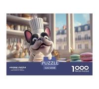 Funny Dog Jigsaw & Puzzles 1000pcs Set for Adults - A Masterful Dog Puzzle Experience - Backed by The Quality Promise of Happily Jigsaw Puzzles 52x38cm/1000pcs