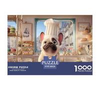 Funny Dog Jigsaw & Puzzles 1000pcs Set for Adults - A Masterful Dog Puzzle Experience - Backed by The Quality Promise of Happily Jigsaw Puzzles 38x26cm/1000pcs