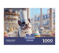 Funny Dog Jigsaw & Puzzles 1000pcs Set for Adults - A Masterful Dog Puzzle Experience - Backed by The Quality Promise of Happily Jigsaw Puzzles 52x38cm/1000pcs