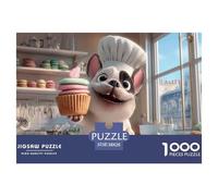 Funny Dog Jigsaw & Puzzles 1000pcs Set for Adults - A Masterful Dog Puzzle Experience - Backed by The Quality Promise of Happily Jigsaw Puzzles 38x26cm/1000pcs