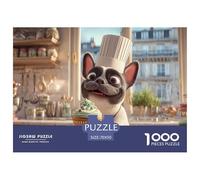 Funny Dog Jigsaw & Puzzles 1000pcs Set for Adults - A Masterful Dog Puzzle Experience - Backed by The Quality Promise of Happily Jigsaw Puzzles 70x50cm/1000pcs