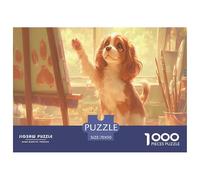 Funny Dog Jigsaw & Puzzles 1000pcs Set for Adults - A Masterful Dog Puzzle Experience - Backed by The Quality Promise of Happily Jigsaw Puzzles 70x50cm/1000pcs