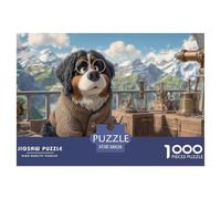 Funny Dog Jigsaw & Puzzles 1000pcs Set for Adults - A Masterful Dog Puzzle Experience - Backed by The Quality Promise of Happily Jigsaw Puzzles 38x26cm/1000pcs
