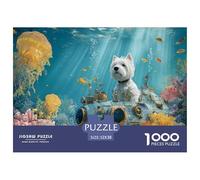 Funny Dog Jigsaw & Puzzles 1000pcs Set for Adults - A Masterful Dog Puzzle Experience - Backed by The Quality Promise of Happily Jigsaw Puzzles 52x38cm/1000pcs
