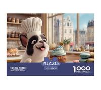 Funny Dog Jigsaw & Puzzles 1000pcs Set for Adults - A Masterful Dog Puzzle Experience - Backed by The Quality Promise of Happily Jigsaw Puzzles 52x38cm/1000pcs