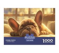 Funny Dog Jigsaw & Puzzles 1000pcs Set for Adults - A Masterful Dog Puzzle Experience - Backed by The Quality Promise of Happily Jigsaw Puzzles 52x38cm/1000pcs