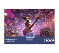 Funny Dog Jigsaw Puzzles for Adults 1000 Pieces Set - Elevate Your Downtime with This Dog Jigsaw & Puzzle - Happily Jigsaw Puzzles Guarantees A Fun And Rewarding Build 38x26cm/1000pcs