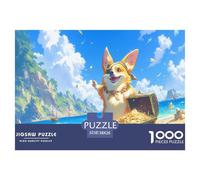 Funny Dog Jigsaw Puzzles for Adults 1000 Pieces Set - Elevate Your Downtime with This Dog Jigsaw & Puzzle - Happily Jigsaw Puzzles Guarantees A Fun And Rewarding Build 38x26cm/1000pcs