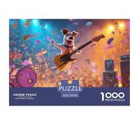 Funny Dog Jigsaw Puzzles for Adults 1000 Pieces Set - Elevate Your Downtime with This Dog Jigsaw & Puzzle - Happily Jigsaw Puzzles Guarantees A Fun And Rewarding Build 70x50cm/1000pcs