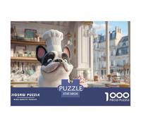 Funny Dog Jigsaw Puzzles for Adults 1000 Pieces Set - Elevate Your Downtime with This Dog Jigsaw & Puzzle - Happily Jigsaw Puzzles Guarantees A Fun And Rewarding Build 38x26cm/1000pcs