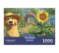 Funny Dog Jigsaw Puzzles for Adults 1000 Pieces Set - Elevate Your Downtime with This Dog Jigsaw & Puzzle - Happily Jigsaw Puzzles Guarantees A Fun And Rewarding Build 70x50cm/1000pcs