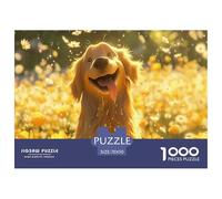 Funny Dog Jigsaw Puzzles for Adults 1000 Pieces Set - Elevate Your Downtime with This Dog Jigsaw & Puzzle - Happily Jigsaw Puzzles Guarantees A Fun And Rewarding Build 70x50cm/1000pcs