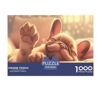 Funny Dog Jigsaw Puzzles for Adults 1000 Pieces Set - Elevate Your Downtime with This Dog Jigsaw & Puzzle - Happily Jigsaw Puzzles Guarantees A Fun And Rewarding Build 38x26cm/1000pcs